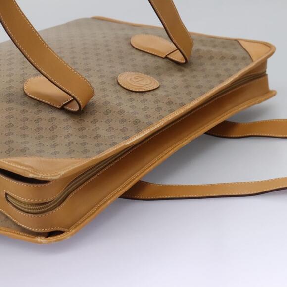 GUCCI Micro GG Supreme Tote Bag Pvc Beige Gold - Picture 6 of 13